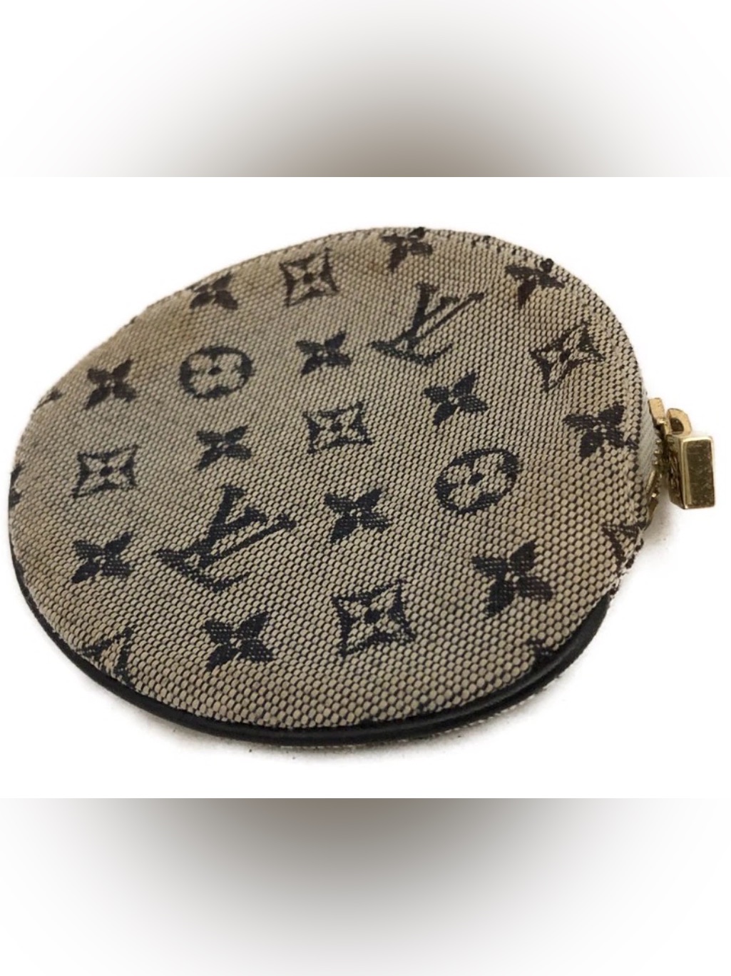 Louis Vuitton Monogram Mini Porte Monnaie Rond Coin Case, Authentic
